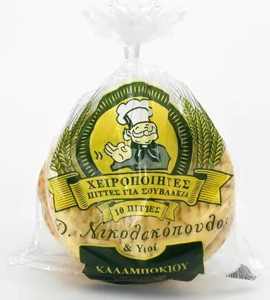 Handmade Greek corn pita bread, 10 pcs